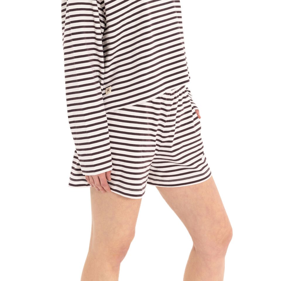 Striped 100% Cotton Shorts