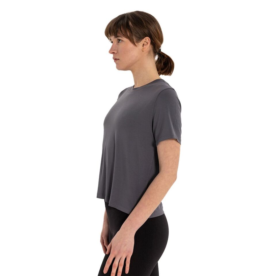 Modal Crew Neck Basic Yoga T-Shirt