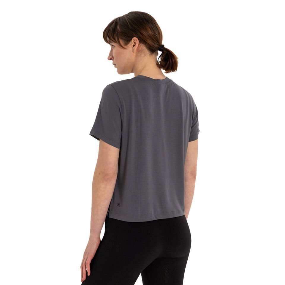Modal Crew Neck Basic Yoga T-Shirt
