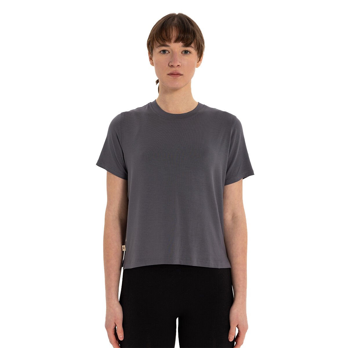 Modal Crew Neck Basic Yoga T-Shirt