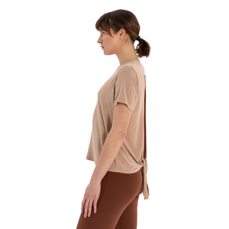 Modal Yoga T-Shirt with Back Tie