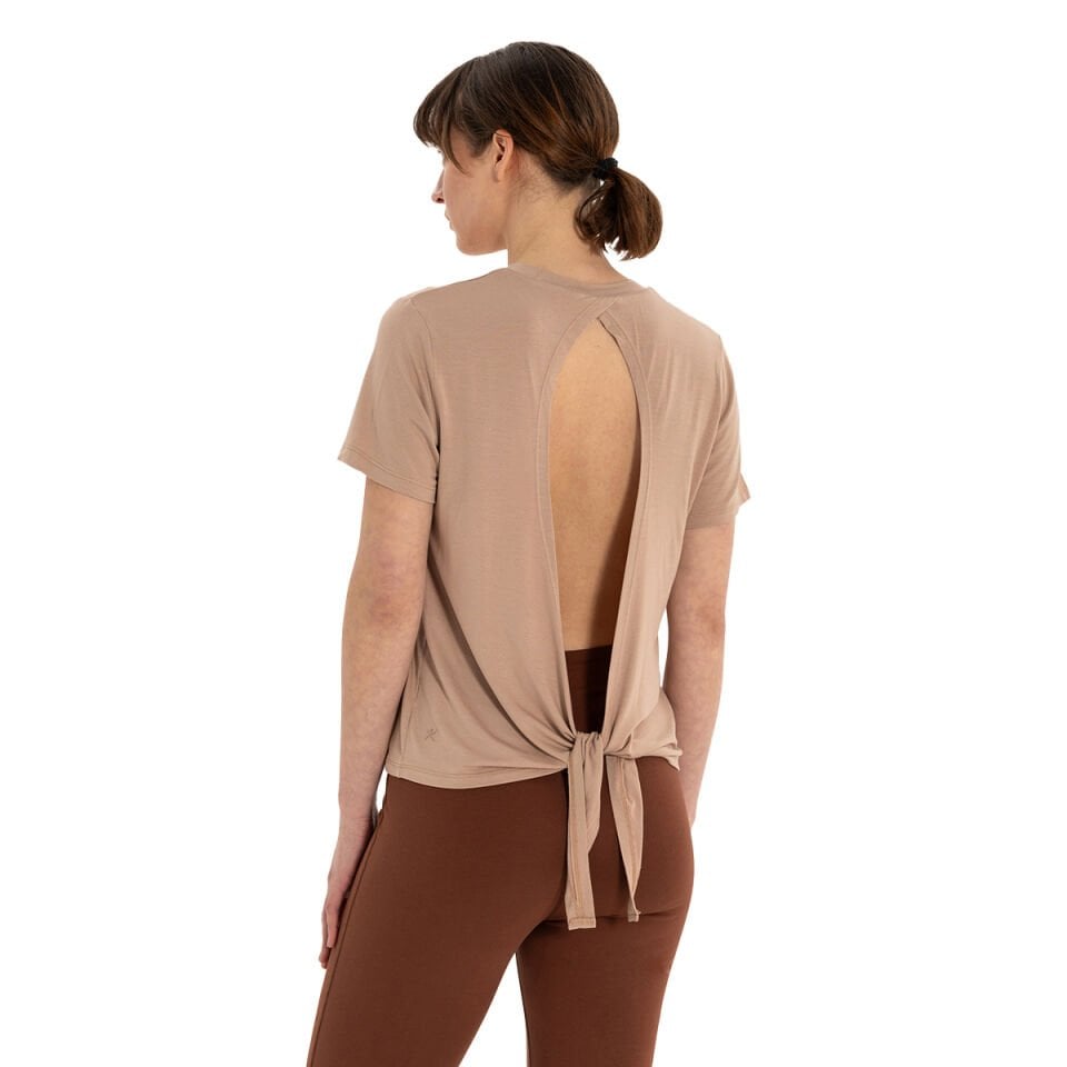 Modal Yoga T-Shirt with Back Tie