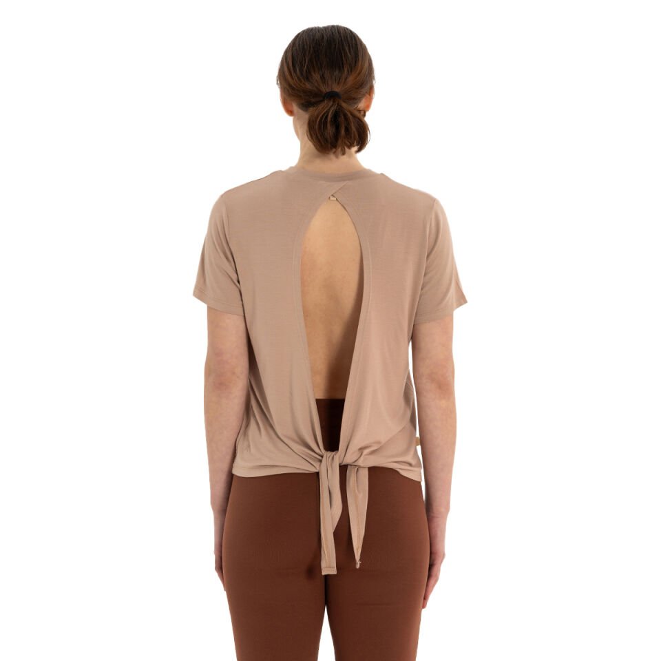 Modal Yoga T-Shirt with Back Tie